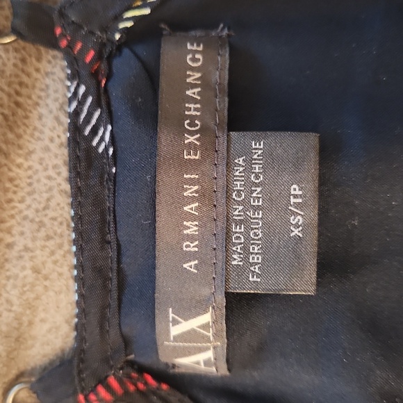 Armani Exchange Striped Black Sleeveless Top - Picture 4 of 4